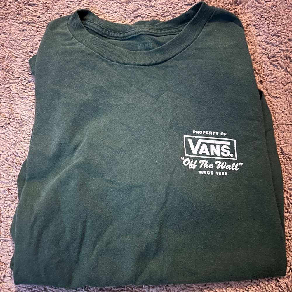 Vans Dark Green T-Shirt Small